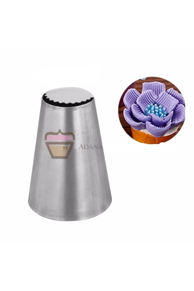 Siliko World Paslanmaz Çelik Krema Sıkma Torbası Ucu Büyük Rus Duyu, 1 Adet+4 Adet Sıkma Torbası - 2