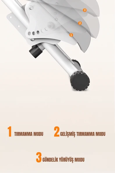 ROBO Katlanabilir Dikey Tırmanma Egzersiz Aleti Yeni Versiyon Beyaz - 5