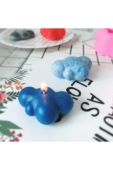 Shiny Resin Mum Kalıbı Bulut Modeli - 8