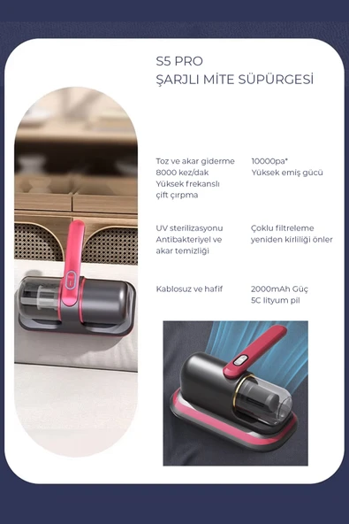ROBO S5 Pro Yeni Model Şarjlı El Süpürgesi 10.000PA Yüksek Emiş Gücü İle En Güçlüsü - 5