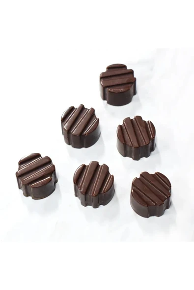 Siliko World Polikarbon Çikolata Kalıbı Yuvarlak Motifli - Resim 4