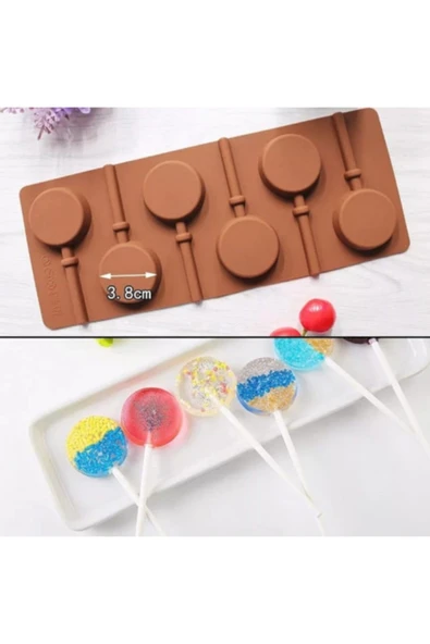 MENDELS Silikon Çikolata Kalıbı Lolipop - Silikon Çikolata Kalıbı Lolipop ürün görseli