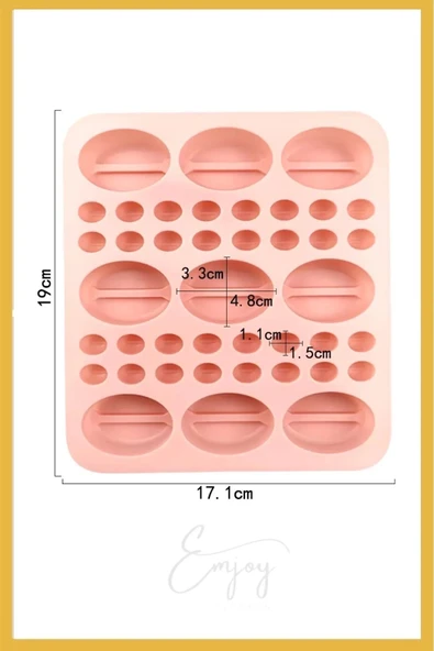 Siliko World Yeni Büyük Ve Küçük Kahve Çekirdeği Silikon Buz Çikolata Şeker Jöle Kalıbı - 3d Silikon Kalıp - 3