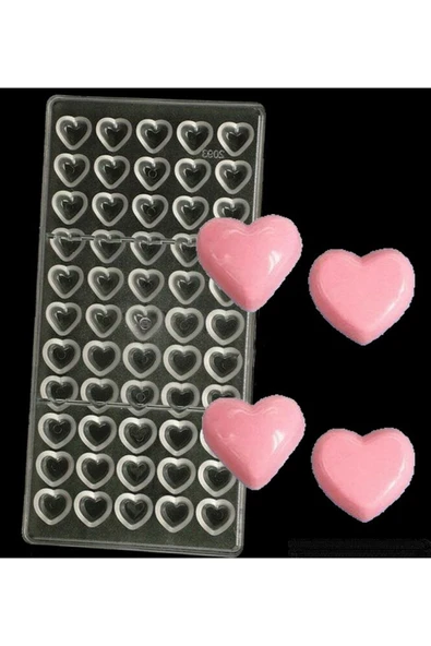 Siliko World Polikarbon Mini Kalpler Çikolata Kalıbı ürün görseli
