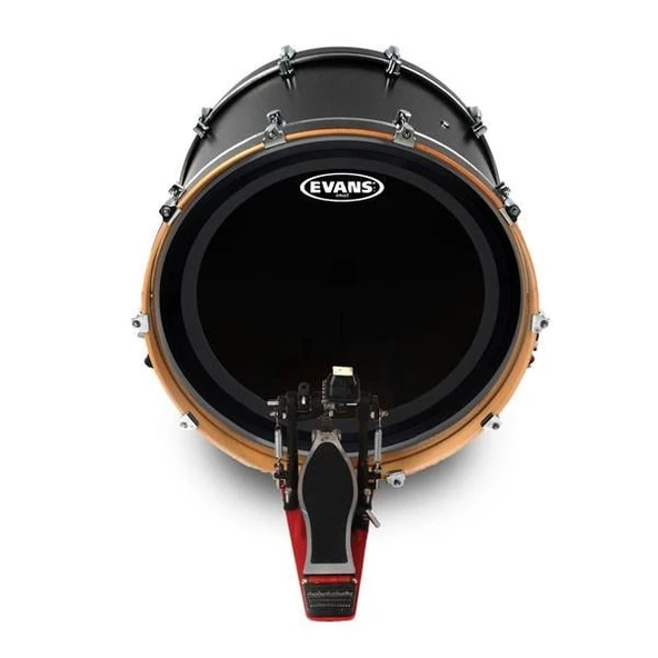 EVANS BD20EMADONX 20" DERİ KİCK KUMLU SİYAH SÜNGERLİ TEK KAT - Resim 2