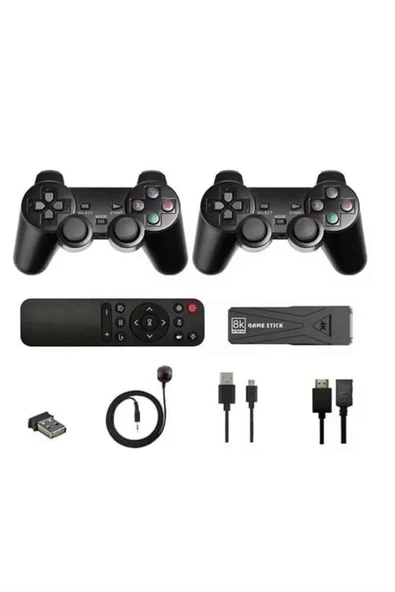 Game Stick Çift Oyun Konsolu Smart TV Game Box 8k Ultra HD 64 Gb - 5