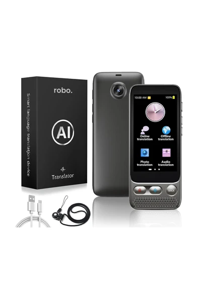 ROBO Yapay Zeka Çeviri Cihazı 142 Dil - Resim 7