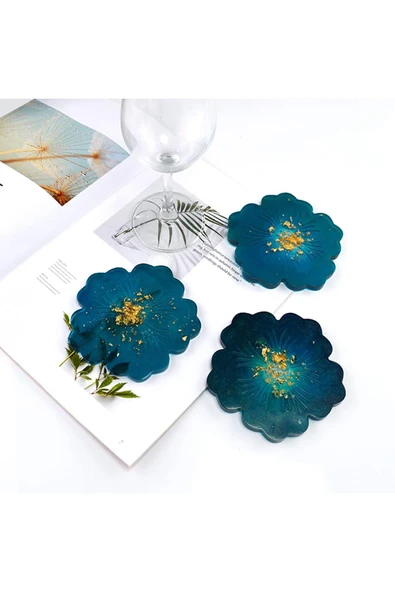 Siliko World Epoksi Sunum Bardak Altlığı Kalıbı 11cm