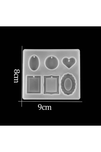Siliko World Epoksi Kalıbı Kolye Küpe Kalıbı Silikon Kalıp - 4