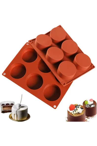 Siliko World Silikon Porsiyonluk Kek & Pasta Kalıbı Mum, Sabun ve Epoksi Yapımında Kullanılabilir