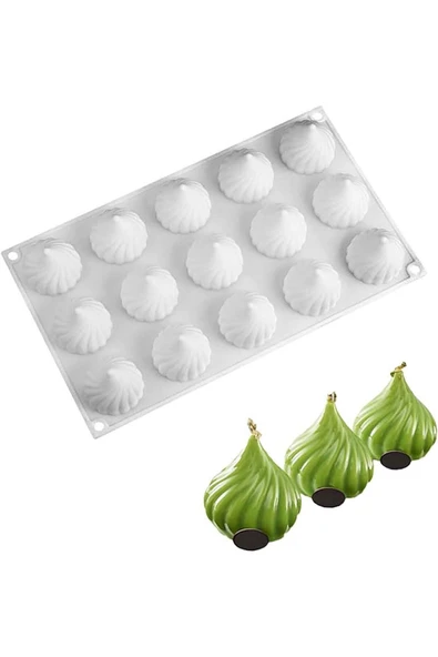 Siliko World Silikon Pasta Kek Sabun Mum ve Jöle Kalıbı - Resim 5