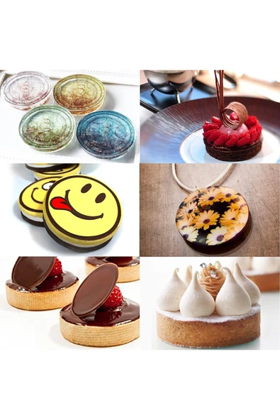 Siliko World Silikon 10cm X 3lü Yuvarlak Tart&kek Epoksi Için Bardak Altı Kalıbı - 3