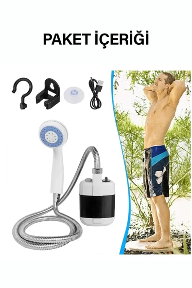 ROBO Şarjlı Portatif Taşınabilir Duş - 6