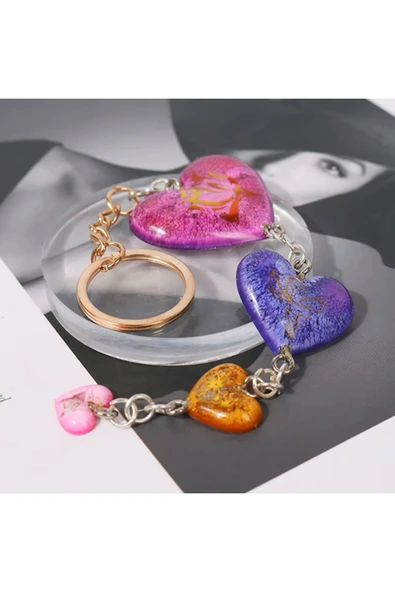 Siliko World Çoklu Kolye Küpe Anahtarlık Bileklik Epoksi Reçine Kalıpları Aşk Şekli 4 Farklı Boy - 7