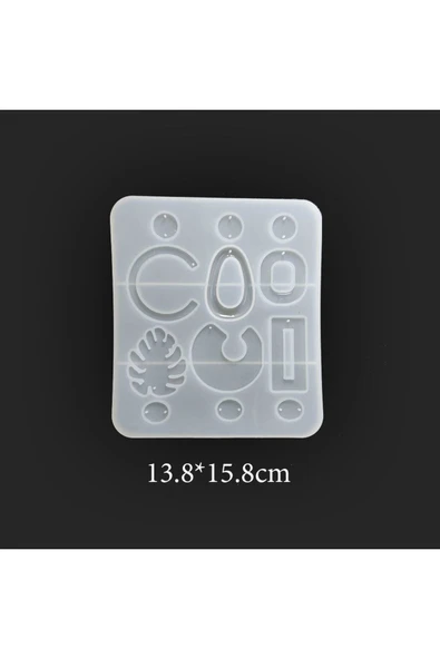 Siliko World Epoksi Çoklu Karışık Küpe Takı Kalıbı - 5