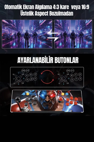 ROBO Süper Box 2025 Retro Oyun konsolu - 4