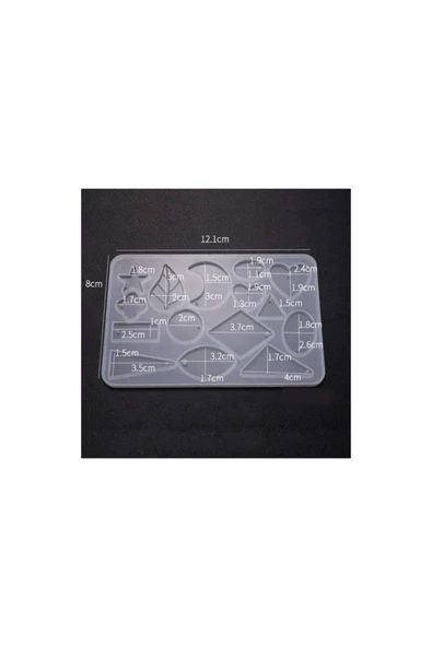 Siliko World Epoksi Çoklu Kolye Ve Küpe Çeşitleri Kalıbı - 2