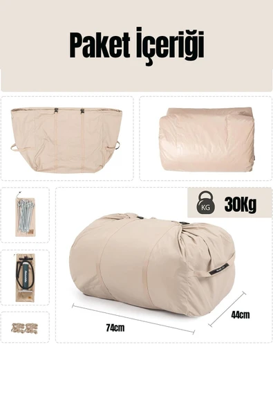 ROBO 12 Kişilik 4 Mevsim Şişme Kamp Çadırı - 5