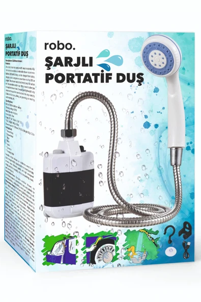 ROBO Şarjlı Portatif Taşınabilir Duş - 5