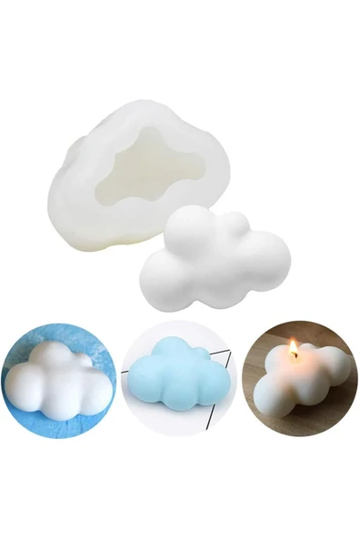 Shiny Resin Mum Kalıbı Bulut Modeli