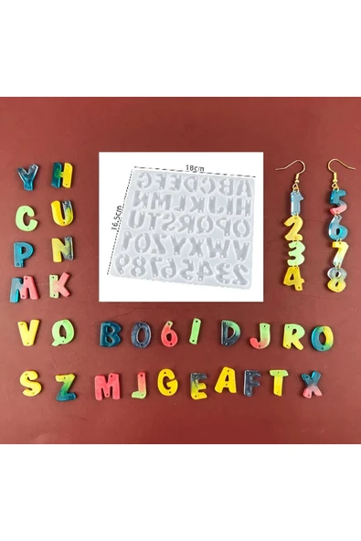 Siliko World Küpe Bileklik Epoksi Reçine Silikon Kalıbı