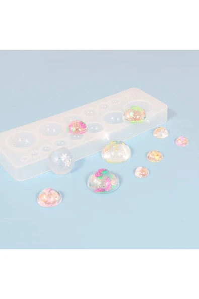 Siliko World Epoksi Kalıbı Mini Yarım Küre - 3