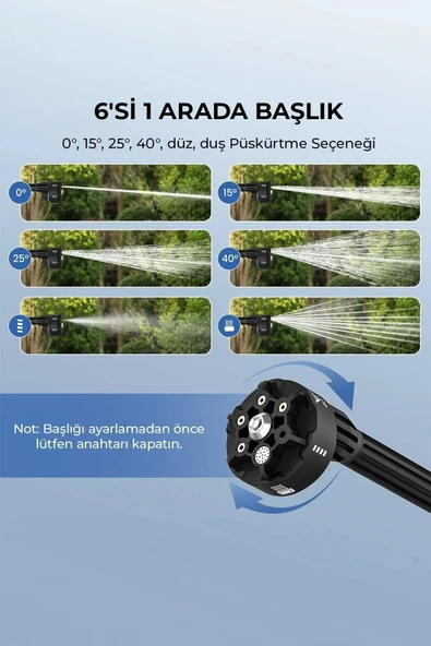 ROBO Şarjlı Ve Yüksek Basınçlı Oto Yıkama Ve Sulama Tabancası - 3