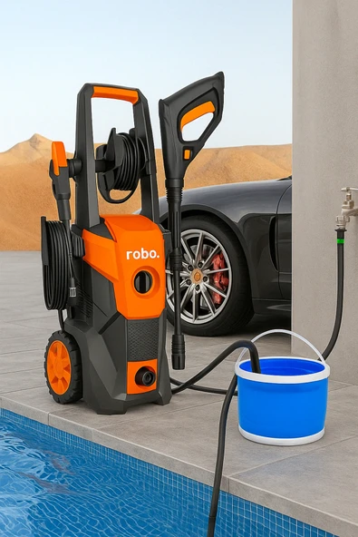 ROBO Yüksek Basınçlı Yıkama Makinesi 1800w 180 Bar Yeni Versiyon - 3