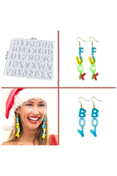 Siliko World Küpe Bileklik Epoksi Reçine Silikon Kalıbı - 6