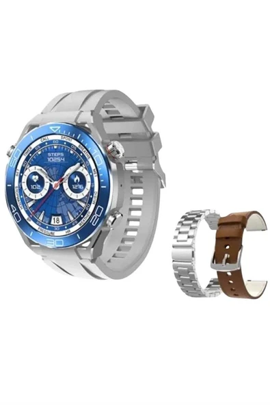 Akıllı Saat 1.62 İnç Ultimate Nabız Sensörlü Sesli Görüşme Yapabilen - Resim 3