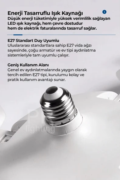 ROBO Işıklı Drone Tavan Vantilatörü - 5