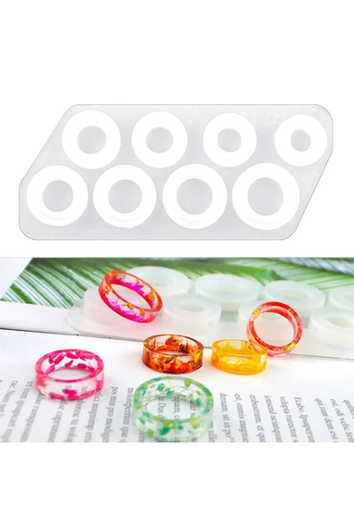 Maison Shop Epoksi Silikon Kalıp Çoklu Yüzük Kalıbı - 6