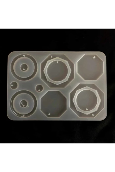 Siliko World Çoklu Küpe Kolye Kalıbı Silikon Epoksi Reçine Kalıbı - 4