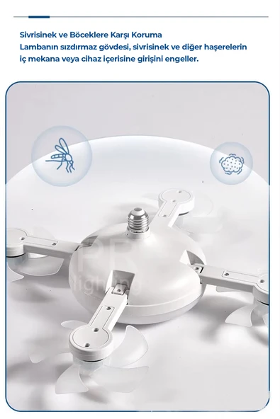 ROBO Işıklı Drone Tavan Vantilatörü - 3