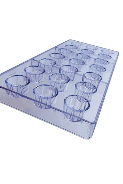 Siliko World Polikarbon Çikolata Kalıbı Yuvarlak Motifli - Resim 6