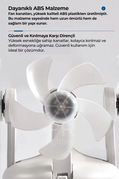 ROBO Işıklı Drone Tavan Vantilatörü - 6