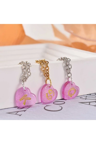 Siliko World Epoksi Silikon Kalıp Çoklu Kalp Bileklik Kolye Halhal Süsleme Kalıbı Tek  Pimli 1,1cm - 3