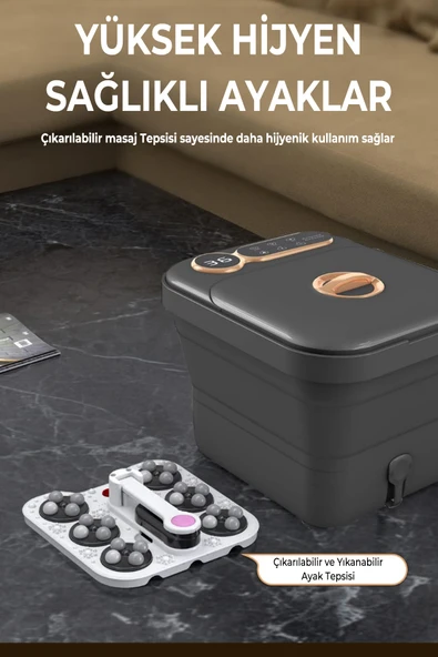 ROBO Motorlu Isıtıcılı Uzaktan Kumandalı Katlanır Ayak Masaj Ve Bakım Makinesi - 5