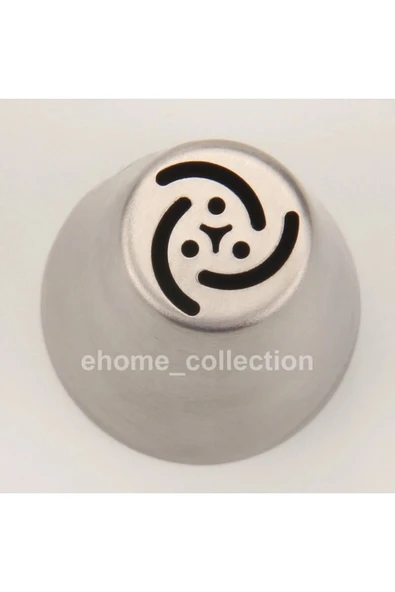 Siliko World Paslanmaz Çelik Krema Sıkma Torbası Ucu , Rus Duyu, 1 Adet+4 Adet Sıkma Torbası - 2