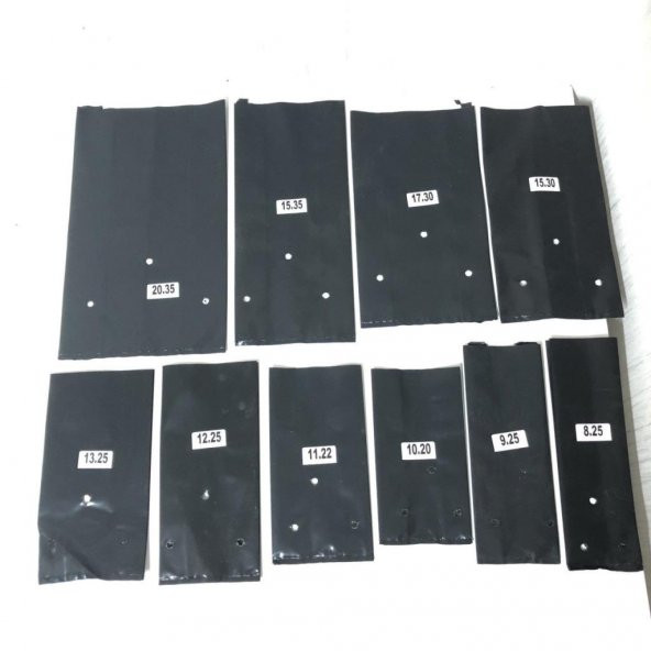 UV Filtreli Körüklü 13x25 Cm Çok Yıllık Fidan Fide Poşeti (30 Adet) - 4