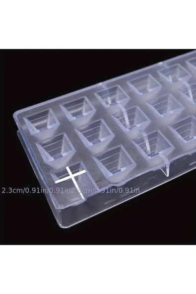 Siliko World Polikarbon Çikolata Kalıbı Piramit 21'li Çikolata Kalıbı - 7