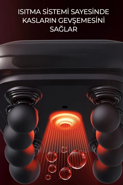 ROBO 8 Başlıklı Şarjlı Isıtmalı Masaj Aleti - 8