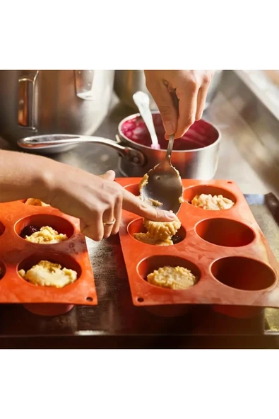 Siliko World Silikon Porsiyonluk Kek & Pasta Kalıbı Mum, Sabun ve Epoksi Yapımında Kullanılabilir - 2