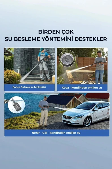 ROBO Şarjlı Ve Yüksek Basınçlı Oto Yıkama Ve Sulama Tabancası - 4