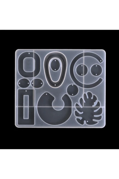 Siliko World Epoksi Çoklu Karışık Küpe Takı Kalıbı