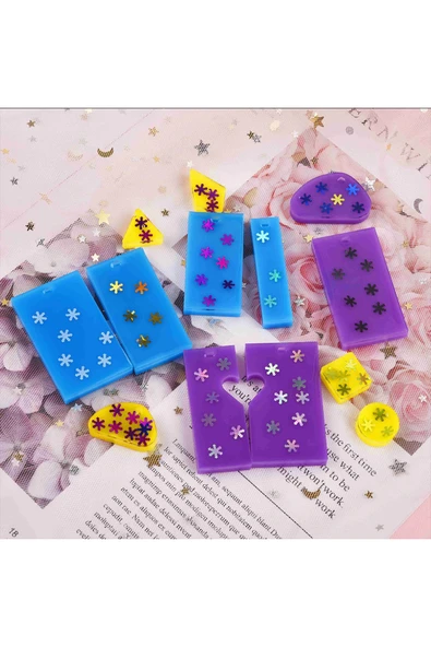 Siliko World Epoksi Çoklu Kolye Kalıbı - 5