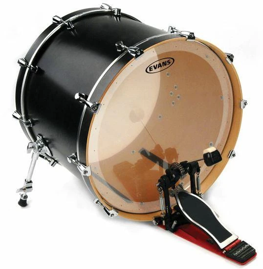 EVANS BD20GB2 20" DERİ KİCK CLEAR RİNGLİ-DELİKLİ ÇİFT KAT (16 MİL) - Resim 2