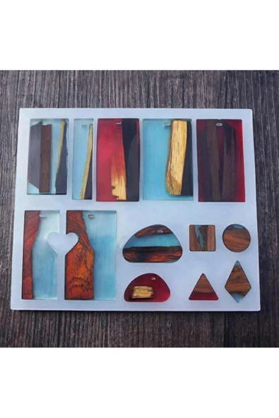 Siliko World Epoksi Çoklu Kolye Kalıbı - 2