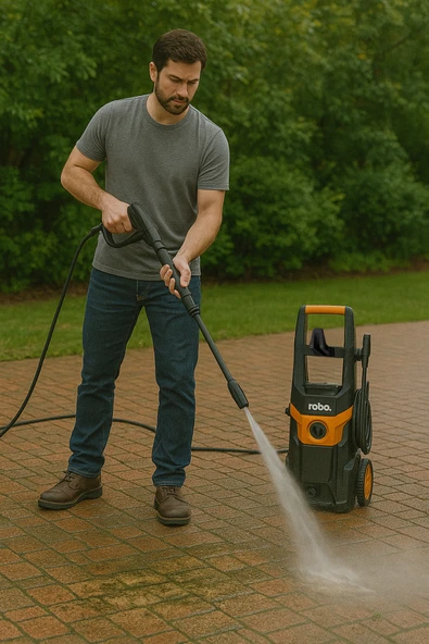ROBO Yüksek Basınçlı Yıkama Makinesi 1800w 180 Bar Yeni Versiyon - 5