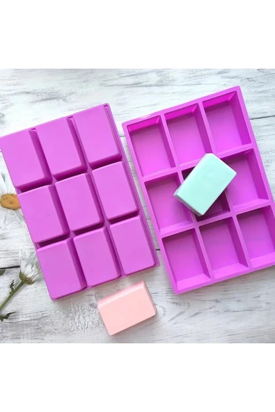 Siliko World 9'lu Sabun Kalıbı, Kek & Pasta Kalıbı Silikon Kalıp ürün görseli